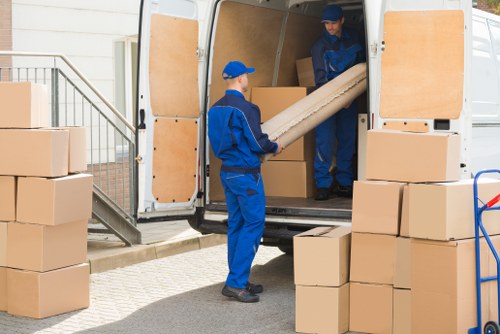 Man and van loading furniture for a local move in Twickenham