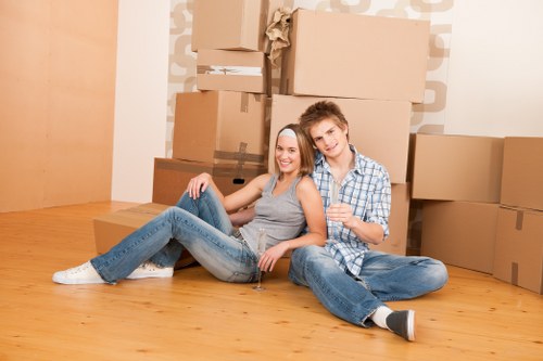 Removal team preparing a home move in Twickenham