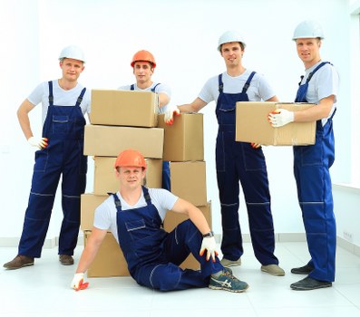 Loading a van for a house or office move in Twickenham
