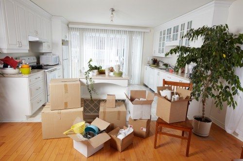 Packing team organising household items for a move in Twickenham