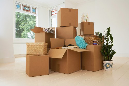 Local office relocation van prepared for a Twickenham business move