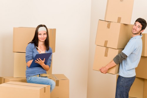 Removal van loaded for a Twickenham property move