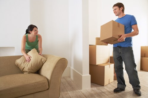 Professional removal van arriving for a move in Twickenham